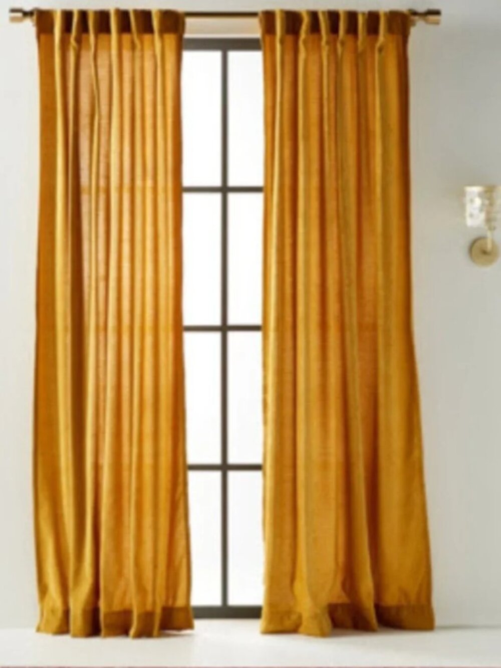 Anthropologie Chenille Curtains (Set of two 84x50 inch panels)